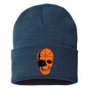 Basketball Skeleton Bone Skull Sustainable Knit Beanie