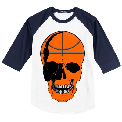 Basketball Skeleton Bone Skull Baseball Sleeve Shirt