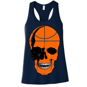 Basketball Skeleton Bone Skull Women's Racerback Tank