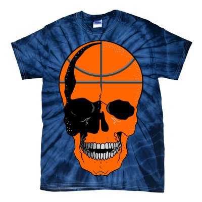 Basketball Skeleton Bone Skull Tie-Dye T-Shirt