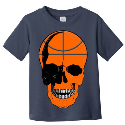 Basketball Skeleton Bone Skull Toddler T-Shirt