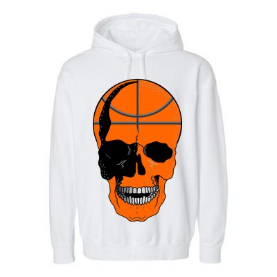 Basketball Skeleton Bone Skull Garment-Dyed Fleece Hoodie