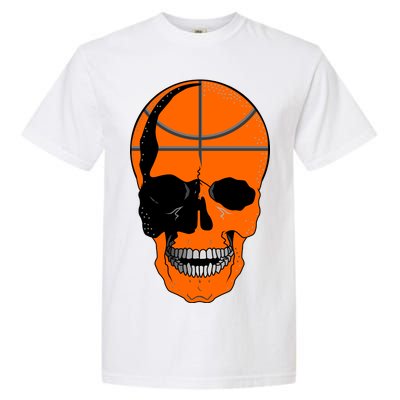 Basketball Skeleton Bone Skull Garment-Dyed Heavyweight T-Shirt