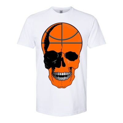 Basketball Skeleton Bone Skull Softstyle CVC T-Shirt