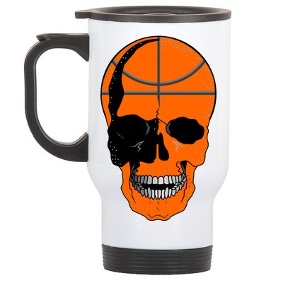 Basketball Skeleton Bone Skull Stainless Steel Travel Mug