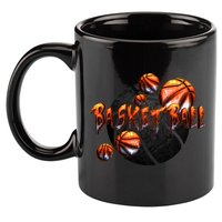 Basketball Stone Logo 11oz C Handle Ceramic Mug