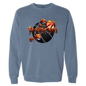 Basketball Stone Logo Garment-Dyed Sweatshirt