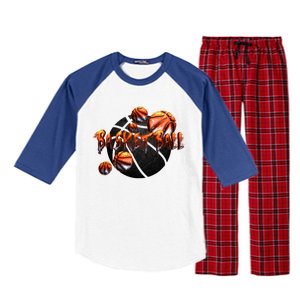 Basketball Stone Logo Raglan Sleeve Pajama Set