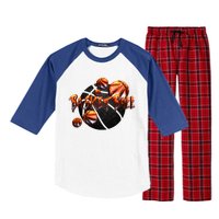 Basketball Stone Logo Raglan Sleeve Pajama Set