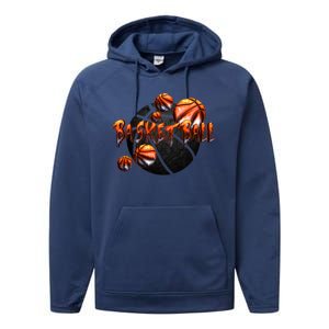 Basketball Stone Logo Performance Fleece Hoodie