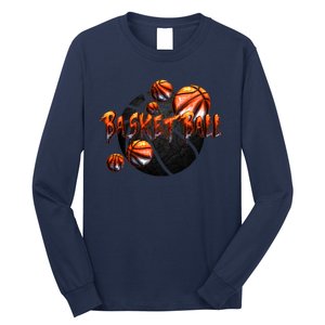 Basketball Stone Logo Long Sleeve Shirt