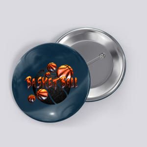 Basketball Stone Logo Button