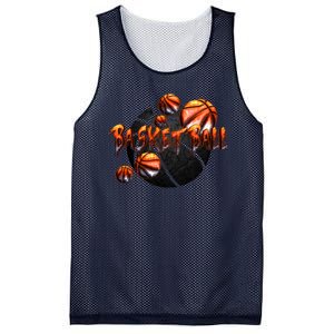 Basketball Stone Logo Mesh Reversible Basketball Jersey Tank