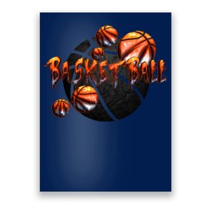 Basketball Stone Logo Poster