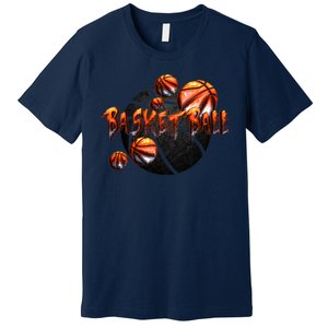 Basketball Stone Logo Premium T-Shirt