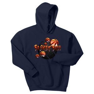 Basketball Stone Logo Kids Hoodie