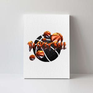 Basketball Stone Logo Canvas