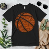 Basketball Word Text Art Premium T-Shirt
