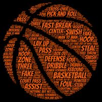 Basketball Word Text Art Premium T-Shirt