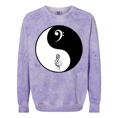 Bass & Treble Yin Yang Signs Colorblast Crewneck Sweatshirt