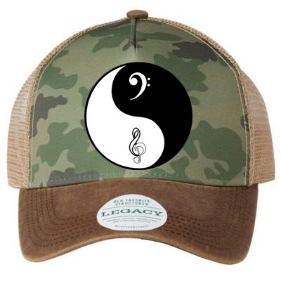 Bass & Treble Yin Yang Signs Legacy Tie Dye Trucker Hat