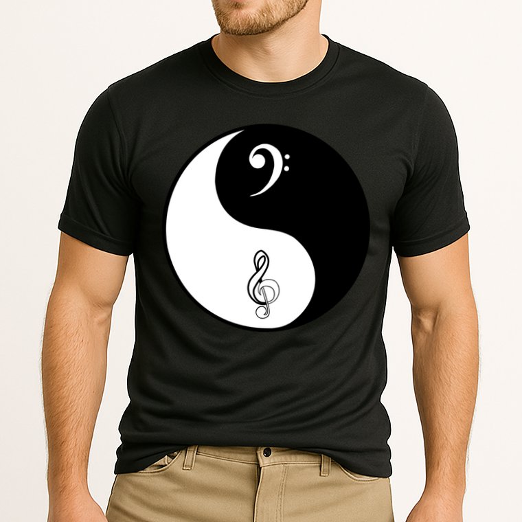 Bass & Treble Yin Yang Signs Cooling Performance Crew T-Shirt