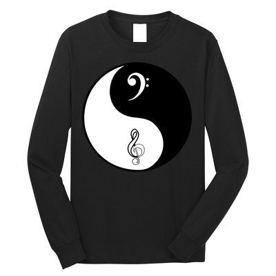 Bass & Treble Yin Yang Signs Long Sleeve Shirt