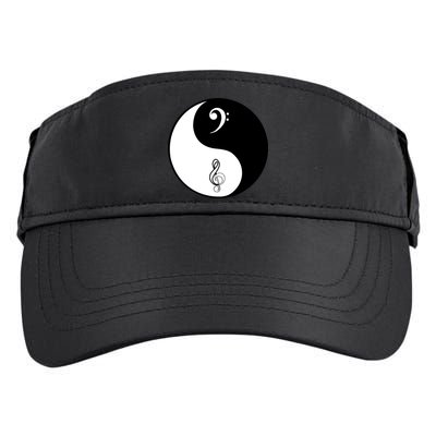 Bass & Treble Yin Yang Signs Adult Drive Performance Visor