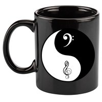 Bass & Treble Yin Yang Signs 11oz C Handle Ceramic Mug