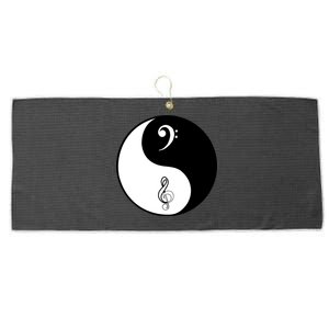 Bass & Treble Yin Yang Signs Large Microfiber Waffle Golf Towel