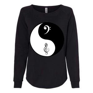 Bass & Treble Yin Yang Signs Womens California Wash Sweatshirt