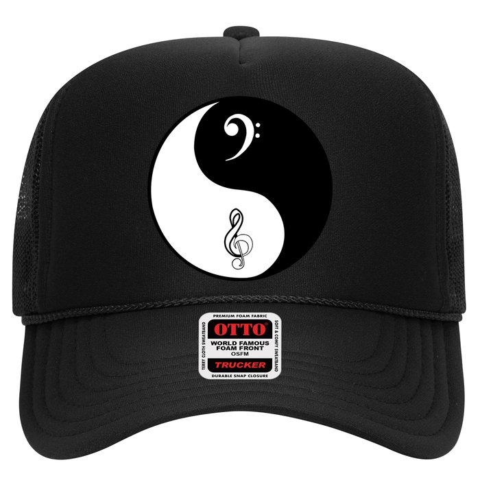 Bass & Treble Yin Yang Signs Trucker Hat