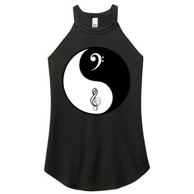 Bass & Treble Yin Yang Signs Women's Perfect Tri Rocker Tank