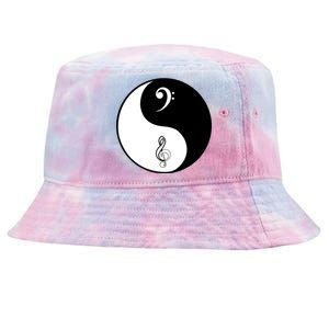 Bass & Treble Yin Yang Signs Tie-Dyed Bucket Hat