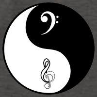Bass & Treble Yin Yang Signs Vector Backpack