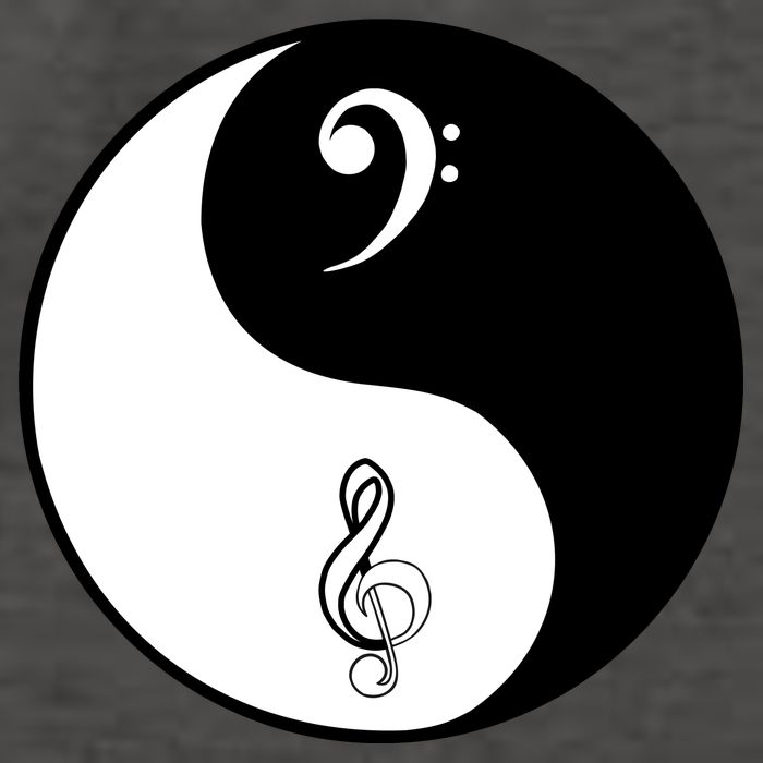 Bass & Treble Yin Yang Signs Vector Backpack