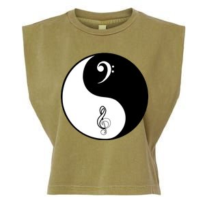 Bass & Treble Yin Yang Signs Garment-Dyed Women's Muscle Tee