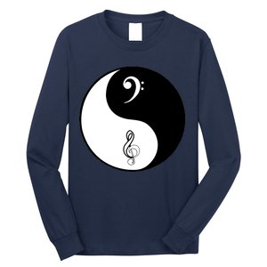 Bass & Treble Yin Yang Signs Long Sleeve Shirt