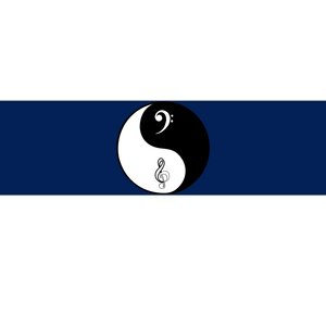 Bass & Treble Yin Yang Signs Bumper Sticker