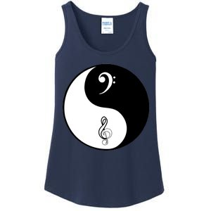 Bass & Treble Yin Yang Signs Ladies Essential Tank