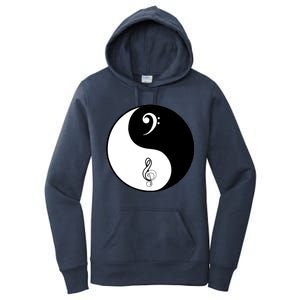 Bass & Treble Yin Yang Signs Women's Pullover Hoodie