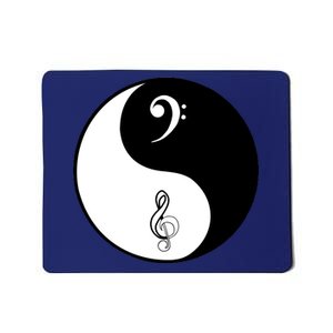 Bass & Treble Yin Yang Signs Mousepad