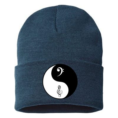 Bass & Treble Yin Yang Signs Sustainable Knit Beanie