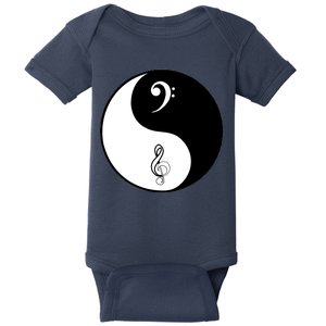 Bass & Treble Yin Yang Signs Baby Bodysuit