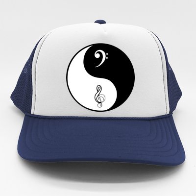 Bass & Treble Yin Yang Signs Trucker Hat