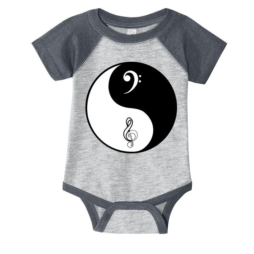 Bass & Treble Yin Yang Signs Infant Baby Jersey Bodysuit