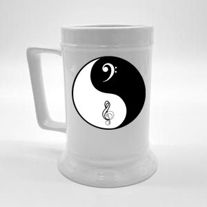 Bass & Treble Yin Yang Signs Beer Stein