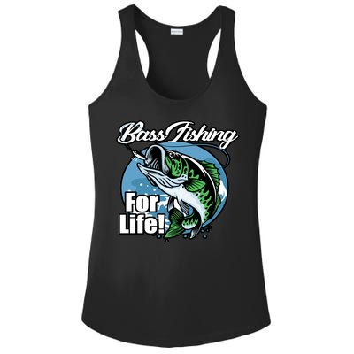 Bass Fishing For Life Ladies PosiCharge Competitor Racerback Tank