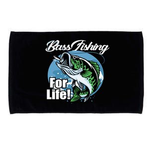 Bass Fishing For Life Microfiber Hand Towel