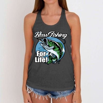 Bass Fishing For Life Women's Knotted Racerback Tank